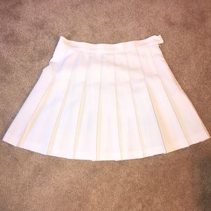 White American Apparel Tennis Skirt